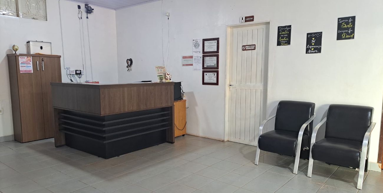 Recepção e sala de espera do laboratório